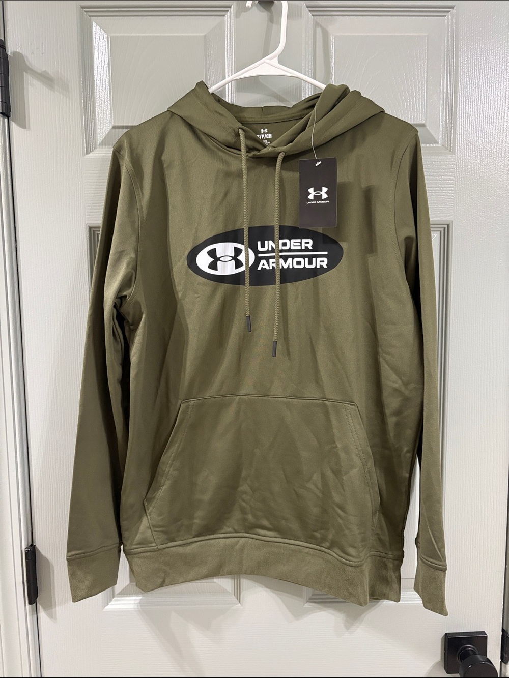 Under Armour Olive Green Logo Pullover Hoodie